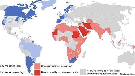 Fotos El Mapa De Los Países Donde La Homosexualidad Es Criminalizada Cooperativacl