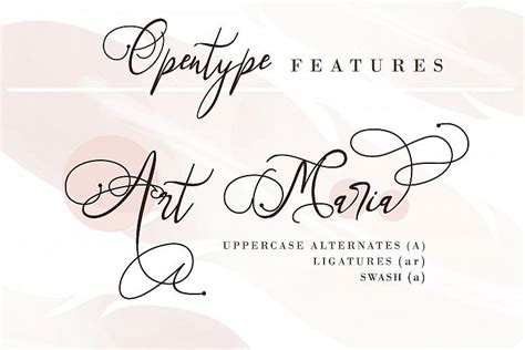 Art Maria Script Font