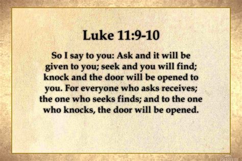 Luke 11 9 10 Scripture On The Walls