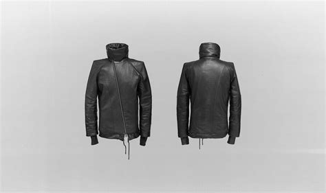 Minoarcom The Leather Diagonal Zip Winter Jacket