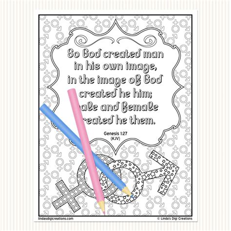 Genesis Printable Adult Coloring Pages · Linda S Digi Creations · Online Store Powered By Storenvy