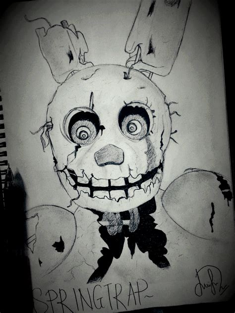 Springtrap Sketch By Laily95 On Deviantart