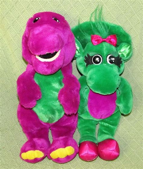 Vintage Barney And Baby Bop Plush Stuffed 1992 Lyons Group Animal Toys 15