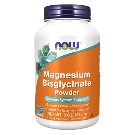Magnesium Bisglycinate Powder 227g By Now Foods HSN