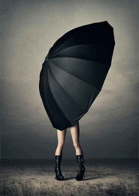 Woman With Huge Umbrella Photograph By Johan Swanepoel Pixels