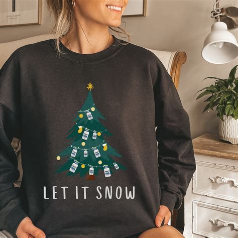 Let It Snow Propofol Christmas Rn Sweatshirt Funny Icu Crna Etsy