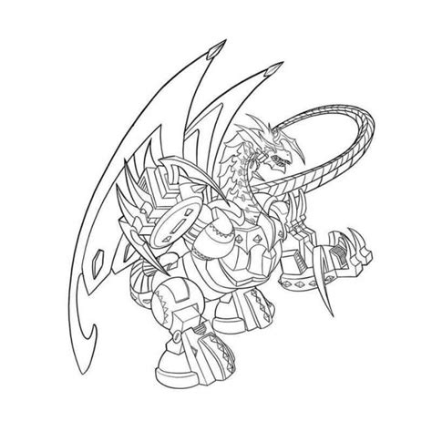 Coloriage Destroyer Dragonoid Bakugan dessin gratuit à imprimer