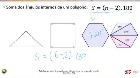 8º Ano Matemática Aula 04 Soma Dos ângulos Internos Prof Flávio