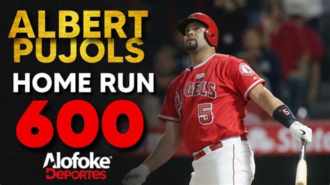Albert Pujols Home Run 600 🐐🇩🇴 Alofoke Deportes Youtube