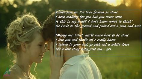 Taylor Swift Love Story Lyrics Taylorswiftm