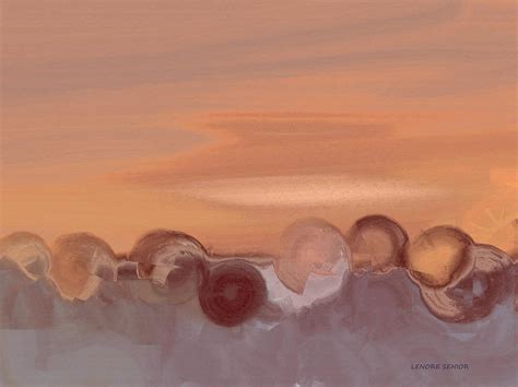 Circles On The Horizon Painting By Lenore Senior Fine Art America