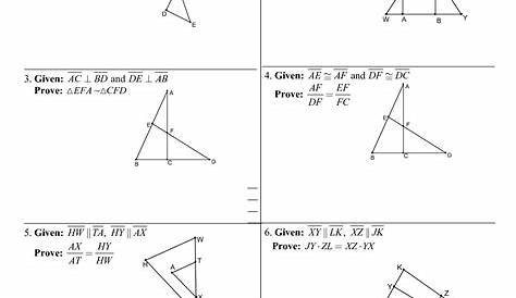 geometry proving triangles congruent worksheet