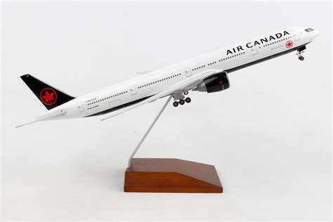 Air Canada Boeing 777 300 With Gear And Wooden Stand Skymarks Skr5144