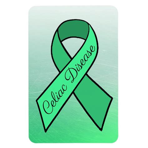 Celiac Disease Awareness Ribbon Green Magnet