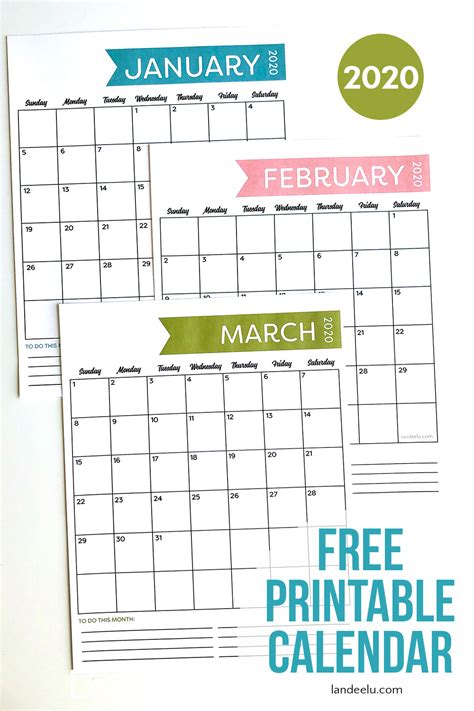 It probably helps the user to find out the various solutions to their problem. Free Printable Calendar for 2020- Simple Design - landeelu.com
