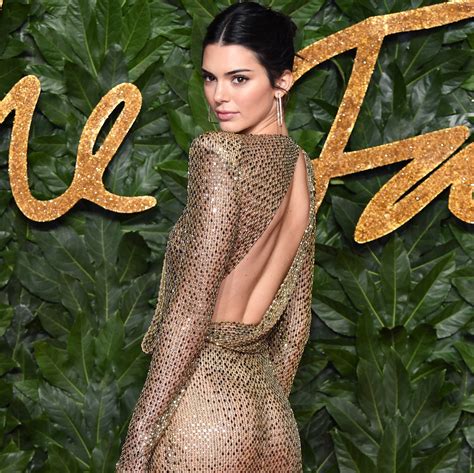 Kendall Jenner Wore A See Through Dress To The British Fashion Awards