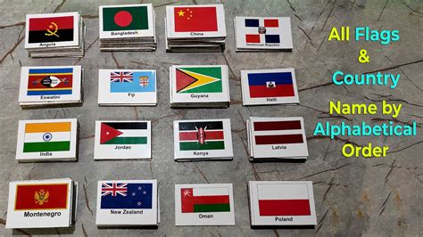 Aulia Blog Alphabetical Order Country Flags Vector Set Of All World