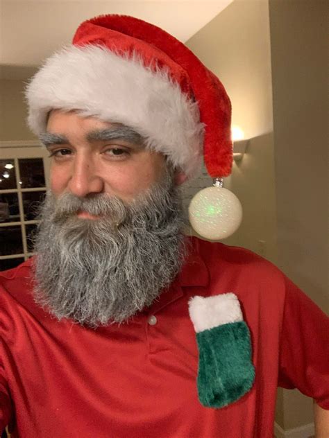 Merry Christmas Fake White Real Beard Beards
