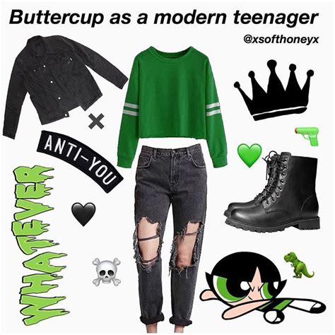 Buttercup Powerpuff Girls Aesthetic Niche Meme Powerpuff Girls