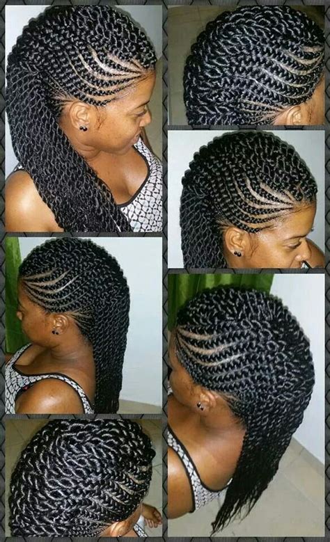 All girls from all over the world love to design their hair and they. Braid and twists mohawk | Natural hair styles, Long hair ...