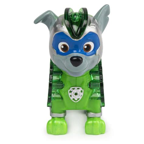 Paw Patrol Rocky Mighty Pups Charged Up Figure