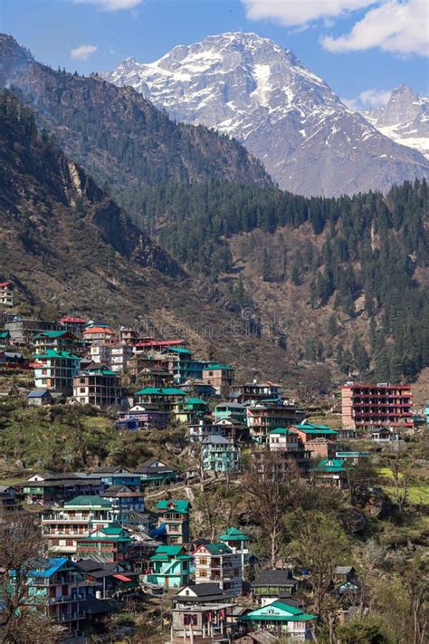 Picturesque Village Tosh In Himachal Pradesh Editorial Photography