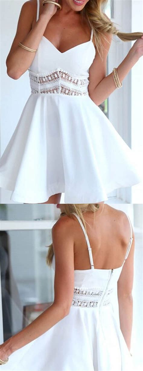 fine white short homecoming prom dress with zipper pleated mini dresses wf02g50 1146 white