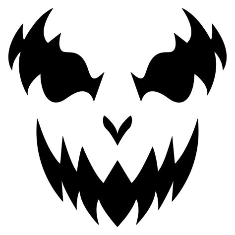 Free Printable Scary Pumpkin Carving Templates
