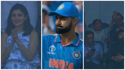 anushka cheers for virat as he scores 50 shah rukh wins hearts watch bollywood hindustan times