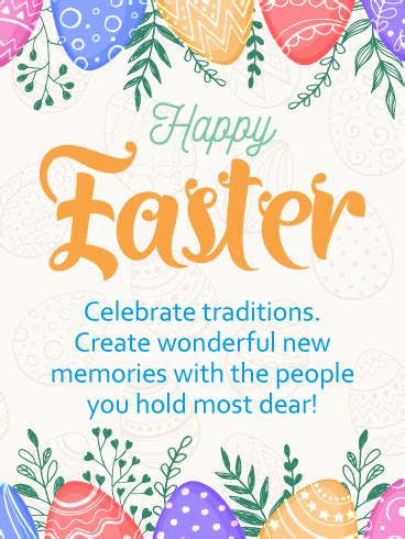 celebrate traditions happy easter card birthday
