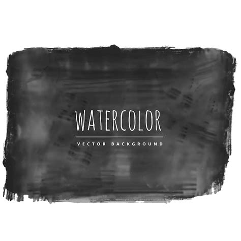 Black Watercolor Texture Free Vector