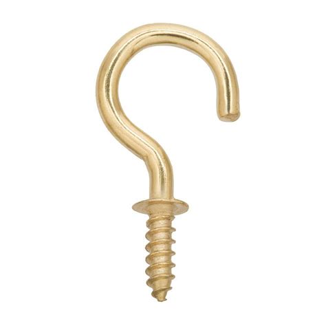 They will be easily stored and easily accessible as well. Everbilt 3 lb. 1-1/2 in. Brass-Plated Cup Hook (25-Piece ...