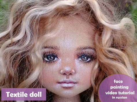 Face Paint To Draw Face Cloth Doll Master Class Face Beginner Etsy