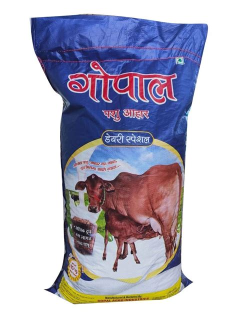 Dairy Special Cattle Feed Packaging Type Plastic Sack Bag 50 Kg At