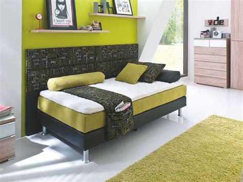Wenn sie flexibel sein möchten und sich eine große auswahl wünschen können sie im internet nach dem passenden modell suchen. Boxspringbett 90 X 200 Cm Schwarz / Grün Woody 102-00061 ...