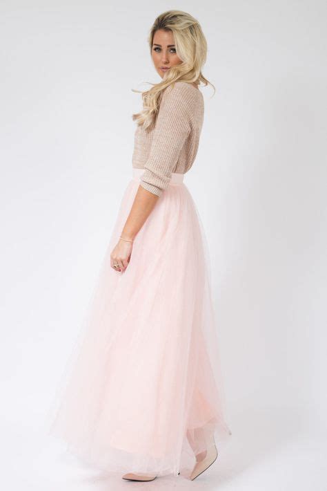 After Dark Maxi Tulle Skirt Blush Pink Tulle Dress Up Feminine Style