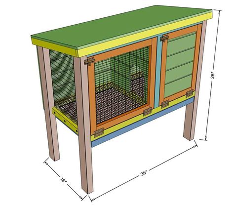 How To Build A DIY Rabbit Hutch For Indoor And Outdoor Garden
