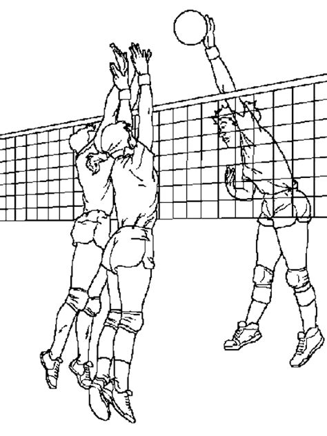 Volleyball Player Coloring Pages Coloring Pages