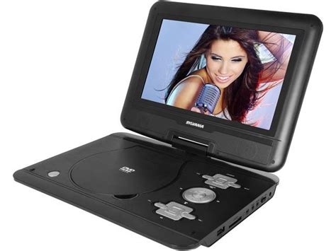 Refurbished Sylvania Sdvd1032 101 Portable Dvd And Media Player With Swivel Screen And 5hr Li P