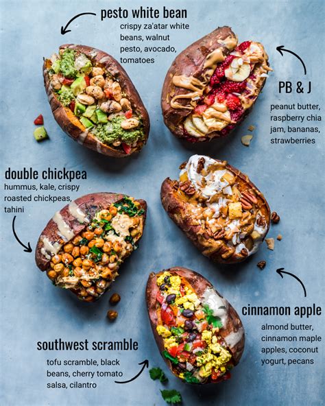 Stuffed Breakfast Sweet Potatoes 5 Recipes Rainbow Plant Life