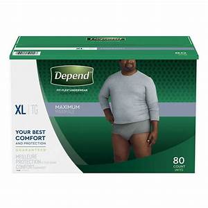 Depend Fit Flex Extra Large Maximum Absorbency For Men 80