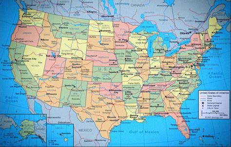 Mapa De Usa Por Estados Y Capitales Art Puke