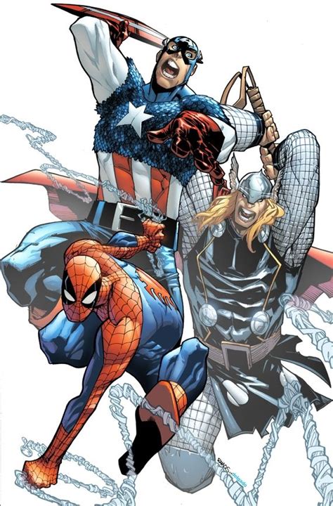 Avengers By Eldelgado On Deviantart Humberto Ramos Marvel Art Comic Art