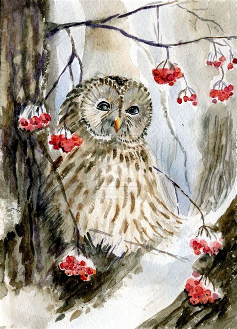Barred Owl By Redilion On Deviantart Owl Bird Art Owl Art Print