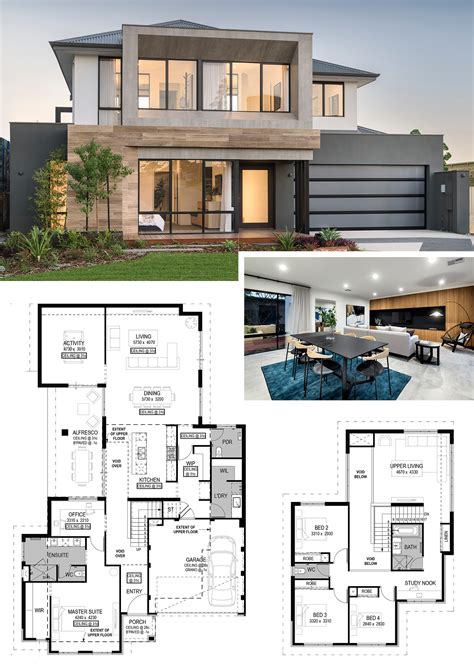Modern House Design And Floor Plan Two Storey House Plans 2 Storey