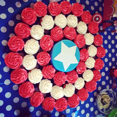 Captain america edible party cake topper decoration cake image frosting sheet. Captain America shield cake | Captain america shield cake ...