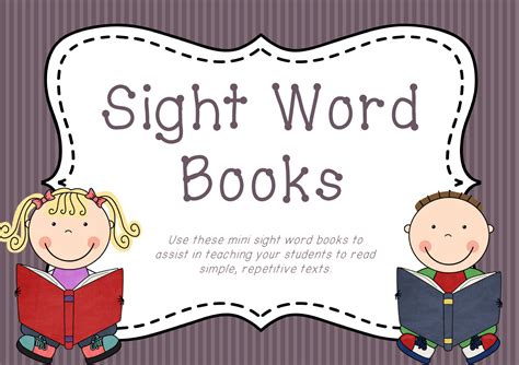 Sight Word Books Printable