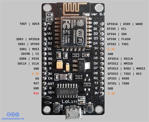 Nodemcu Esp8266 Details And Pinout Arduino Hobby Electronics Images