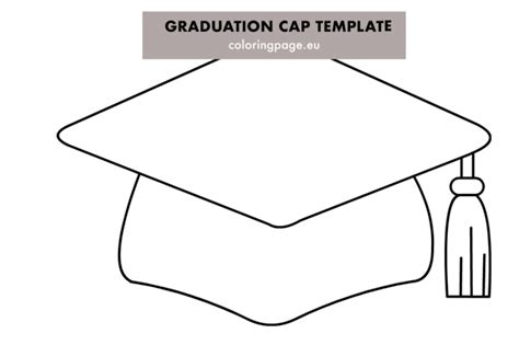 Color our free graduation coloring page that s perfect for the class of 2020. Graduation cap printable pattern - Coloring Page