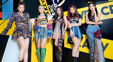 Itzy Drops Colorful Group Concept Image For Loco Allkpop